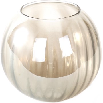 Vetro di ricambio per lampadario OTTICO E27, diametro 18 cm, marrone fumé