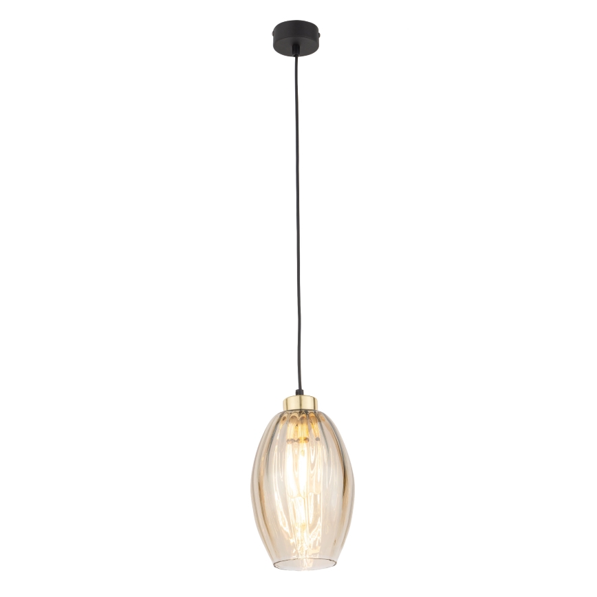 Vetro di ricambio per lampadario SEBO E27, Ø 17 cm, beige fumé