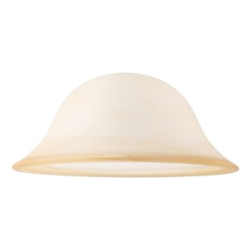 Paralume Bell In Tessuto Bianco Crema Con Struttura In Cotone/Poliestere - Forma Conica 33x27 Cm Per Lampade Da Tavolo