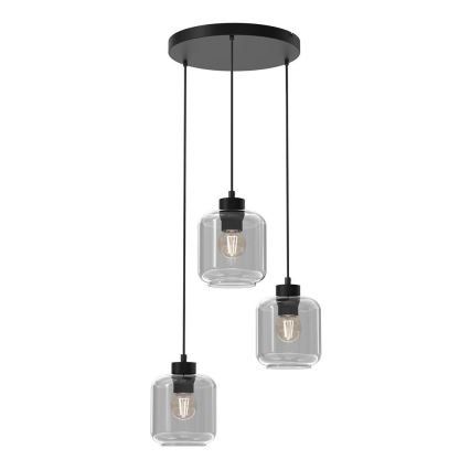 Vetro di ricambio per lampadario SOMBRA E27, diametro 16 cm, grigio fumé