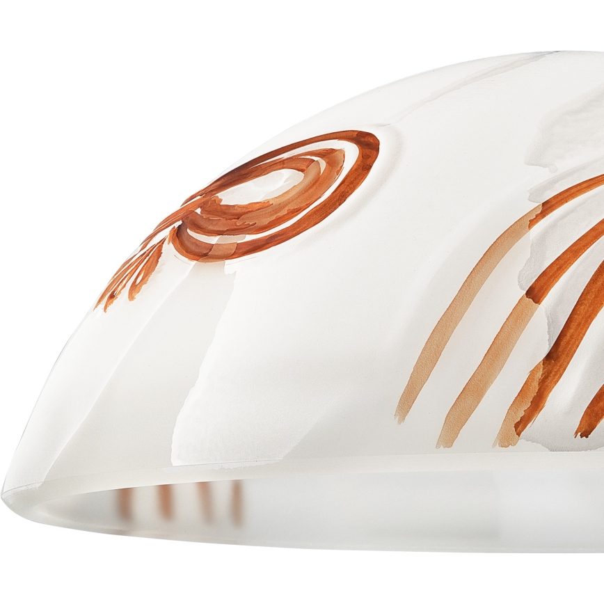 Vetro di ricambio per lampadario SFERA E27 120x300 mm bianco/arancione