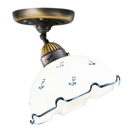 Vetro di ricambio universale NONNA E27 diametro 20 cm bianco/blu