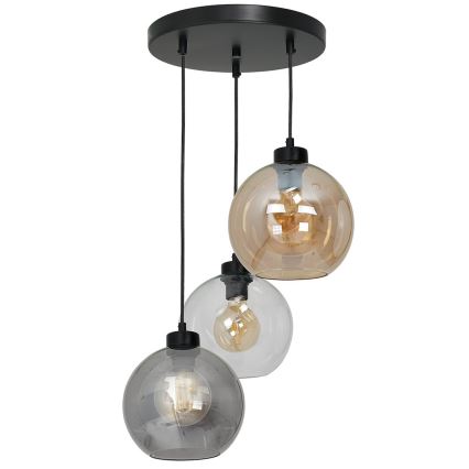 Vetro di ricambio universale SOFIA E27, diametro 20 cm, color fumé beige