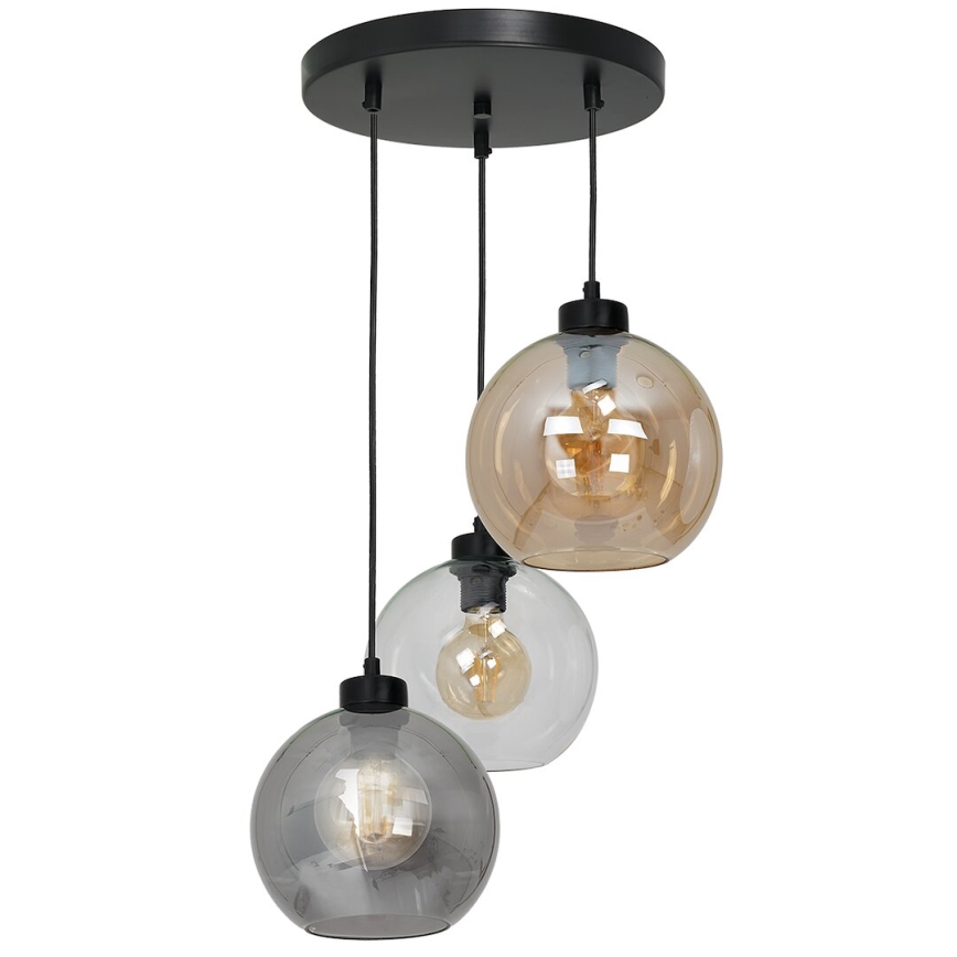 Vetro di ricambio universale SOFIA E27, diametro 20 cm, color fumé beige