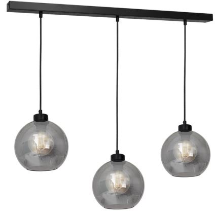 Vetro di ricambio universale SOFIA E27 diametro 20 cm fumé nero
