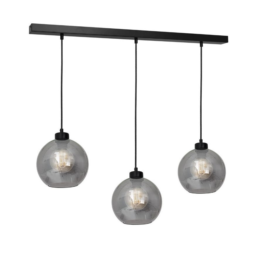 Vetro di ricambio universale SOFIA E27 diametro 20 cm fumé nero