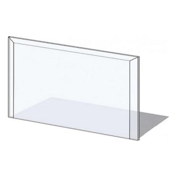 Vetro per stufa 1000x550x6 mm rettangolare