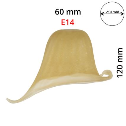 Vetro sostitutivo MALWA chiaro E14 dia.210 mm