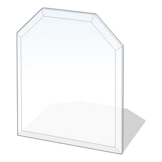 Vetro sotto il camino 1200x1000x8 mm