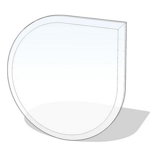 Vetro sotto il camino 1250x1250x8 mm tear