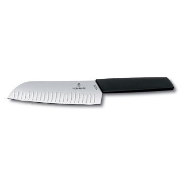 Victorinox - Coltello da cucina Santoku SWISS MODERN 17 cm nero