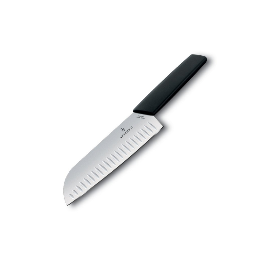 Victorinox - Coltello da cucina Santoku SWISS MODERN 17 cm nero