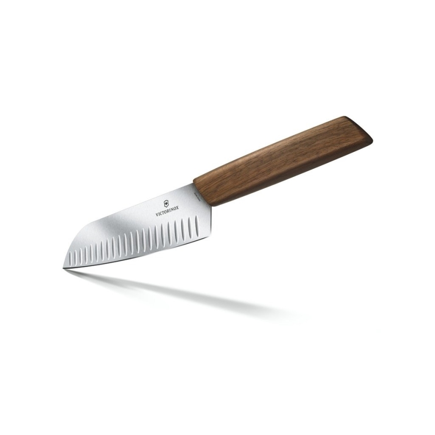 Victorinox - Coltello da cucina Santoku SWISS MODERN 17 cm noce