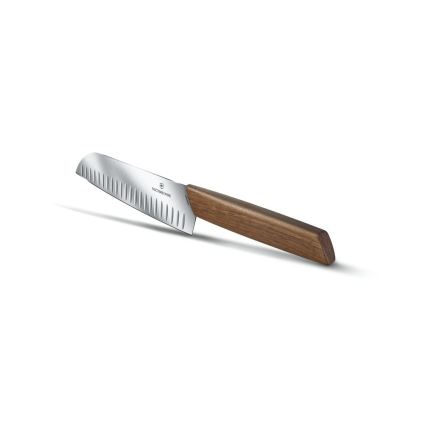Victorinox - Coltello da cucina Santoku SWISS MODERN 17 cm noce