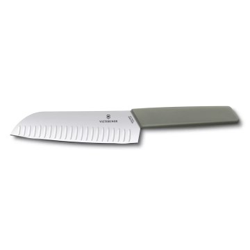 Victorinox - Coltello da cucina Santoku SWISS MODERN 17 cm verde