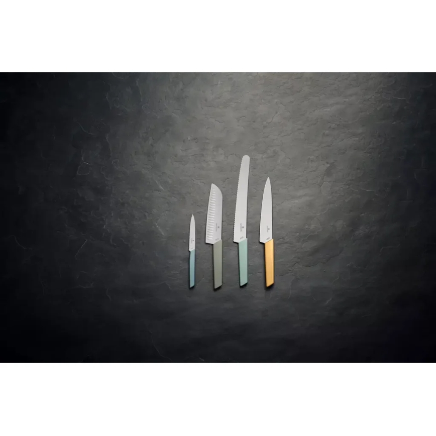 Victorinox - Coltello da cucina Santoku SWISS MODERN 17 cm verde