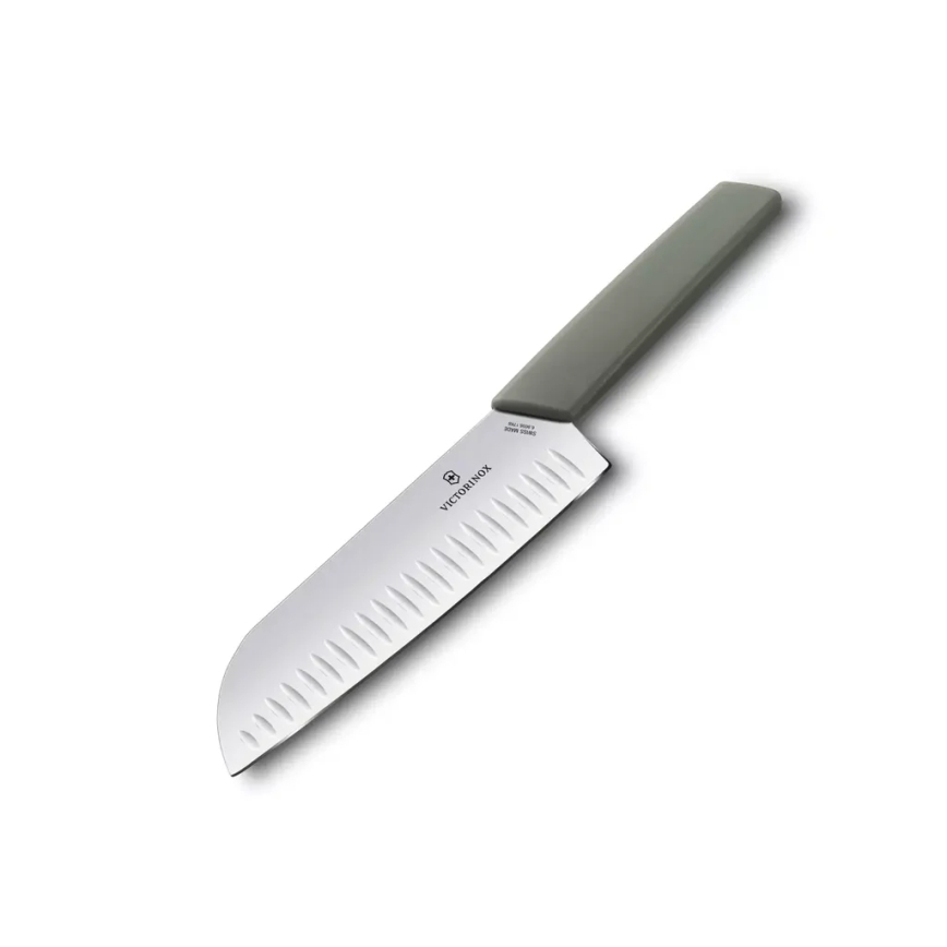 Victorinox - Coltello da cucina Santoku SWISS MODERN 17 cm verde