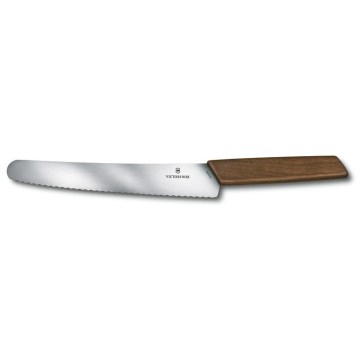 Victorinox - Coltello da pane da cucina SWISS MODERN 22 cm noce