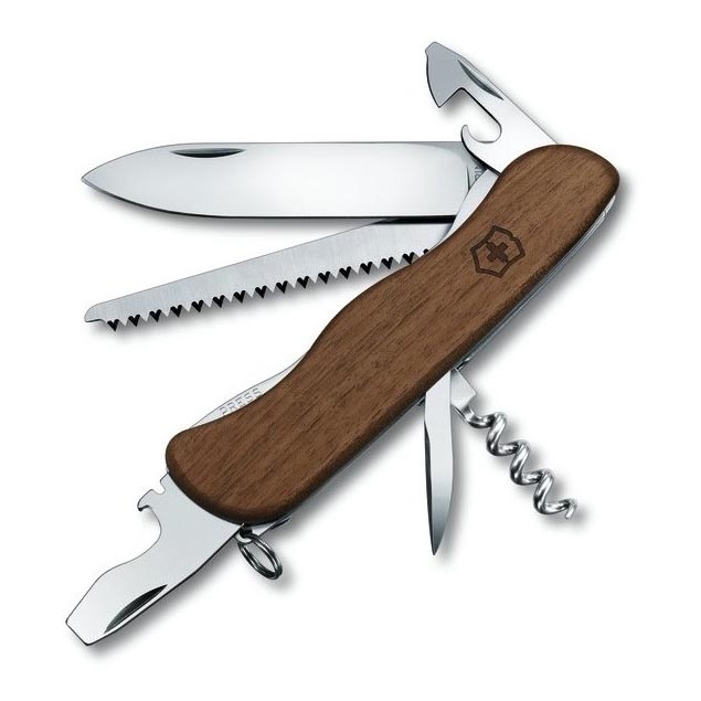 Victorinox - Coltello tascabile multifunzionale 11,1 cm/10 funzioni in legno