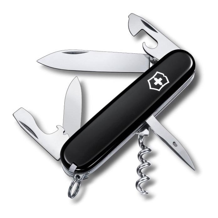 Victorinox - Coltello tascabile multifunzionale 9,1 cm/12 funzioni nero