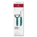 Victorinox - Set coltello da cucina con pelapatate SWISS CLASSIC turchese