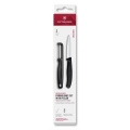 Victorinox - Set coltello da cucina con pelaverdure SWISS CLASSIC nero