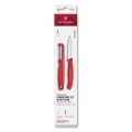 Victorinox - Set con coltello da cucina e pelapatate SWISS CLASSIC rosso