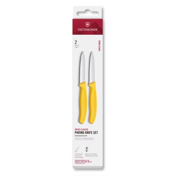 Victorinox - Set da 2 coltelli per verdure SWISS CLASSIC 8 cm, giallo