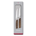 Victorinox - Set di 2 coltelli da bistecca SWISS MODERN, lama 12 cm, manico in noce