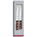 Victorinox - Set di 2 coltelli da bistecca WOOD, lama 14 cm, manico in acero