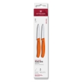 Victorinox - Set di 2 coltelli per verdure SWISS CLASSIC 8 cm, arancione