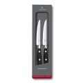 Victorinox - Set di coltelli da bistecca GRAND MAITRE 12 cm, 2 pezzi, nero