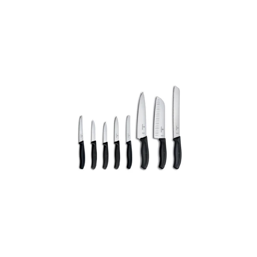 Victorinox - Set di coltelli da cucina con ceppo SWISS CLASSIC 9 pezzi faggio/beige