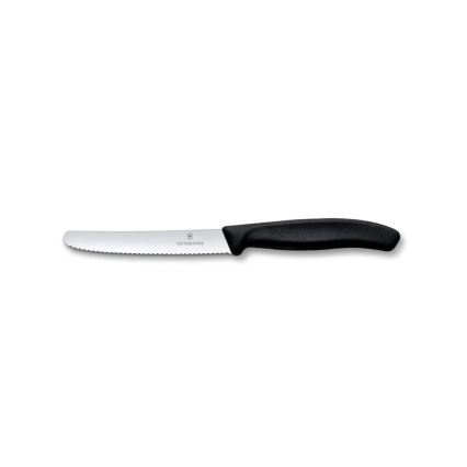 Victorinox - Set di coltelli da cucina con portacoltelli SWISS CLASSIC, 6 pezzi, faggio/beige