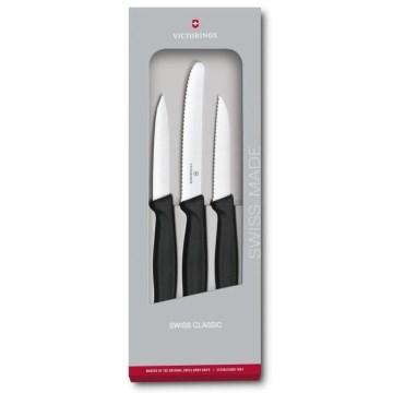 Victorinox - Set di coltelli da cucina per verdure 3 pz nero