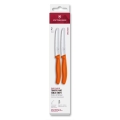 Victorinox - Set di coltelli da cucina per verdure SWISS CLASSIC 11 cm, 2 pezzi, arancione