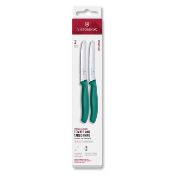 Victorinox -Set di coltelli da cucina per verdure SWISS CLASSIC 11 cm 2 pezzi turchese