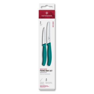 Victorinox - Set di coltelli da cucina per verdure SWISS CLASSIC 2 pezzi turchese