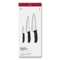 Victorinox - Set di coltelli da cucina SWISS CLASSIC, 3 pezzi, nero