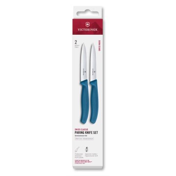 Victorinox - Set di coltelli da verdura SWISS CLASSIC 10 cm, 2 pezzi, blu