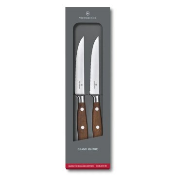 Victorinox - Set di coltelli per bistecca GRAND MAITRE 12 cm 2 pezzi acero