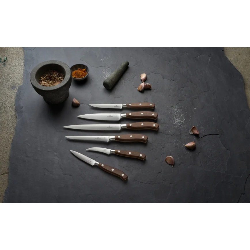 Victorinox - Set di coltelli per bistecca GRAND MAITRE 12 cm 2 pezzi acero