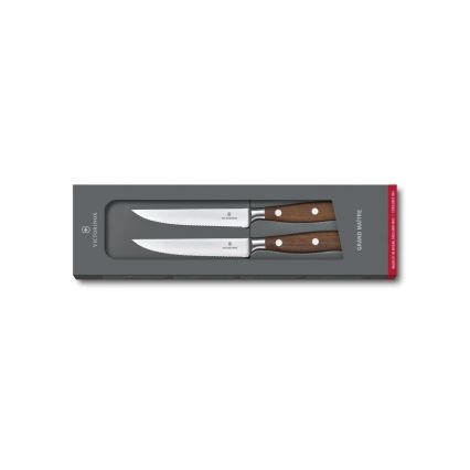 Victorinox - Set di coltelli per bistecca GRAND MAITRE 12 cm 2 pezzi acero