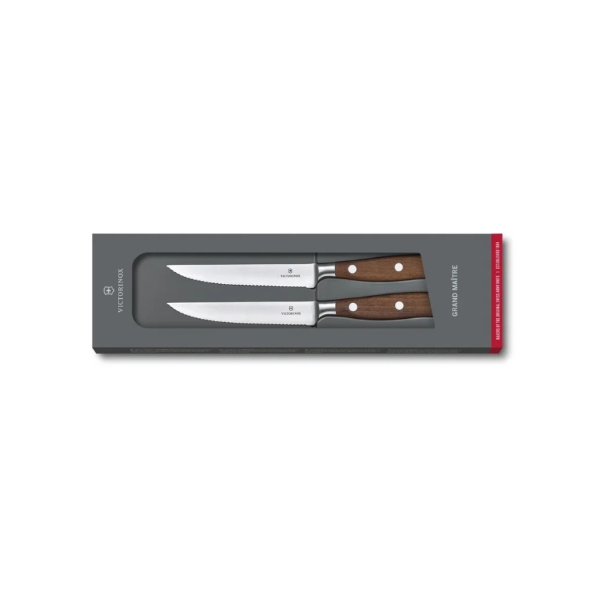 Victorinox - Set di coltelli per bistecca GRAND MAITRE 12 cm 2 pezzi acero