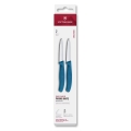 Victorinox - Set di coltelli per verdure SWISS CLASSIC 8 cm, 2 pezzi, blu