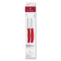 Victorinox - Set di coltelli per verdure SWISS CLASSIC, 8 cm, 2 pezzi, rosso