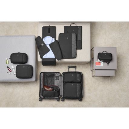 Victorinox - Set di organizer da viaggio Travel Essentials, 3 pezzi, nero