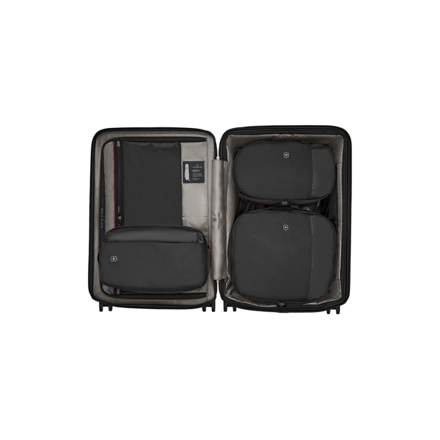 Victorinox - Set di organizer da viaggio Travel Essentials, 3 pezzi, nero