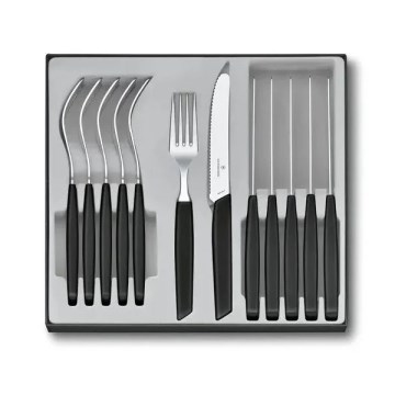 Victorinox - Set di posate SWISS MODERN 12 pezzi nero