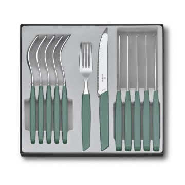Victorinox - Set di posate SWISS MODERN 12 pezzi turchese